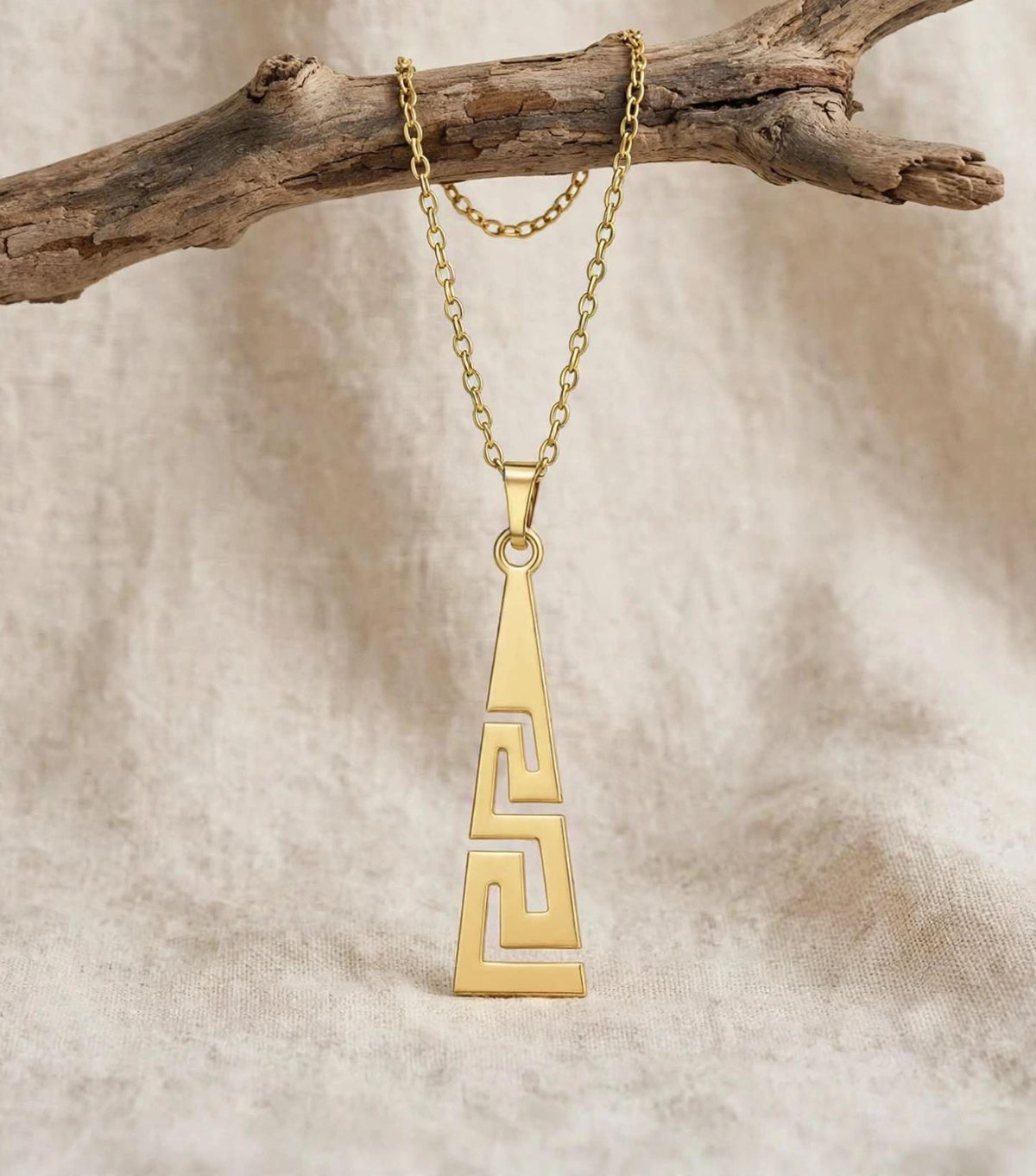 Helena & Aion - Ketten für Sie und Ihn - im Meander - "Versace" Look-Edelstahl