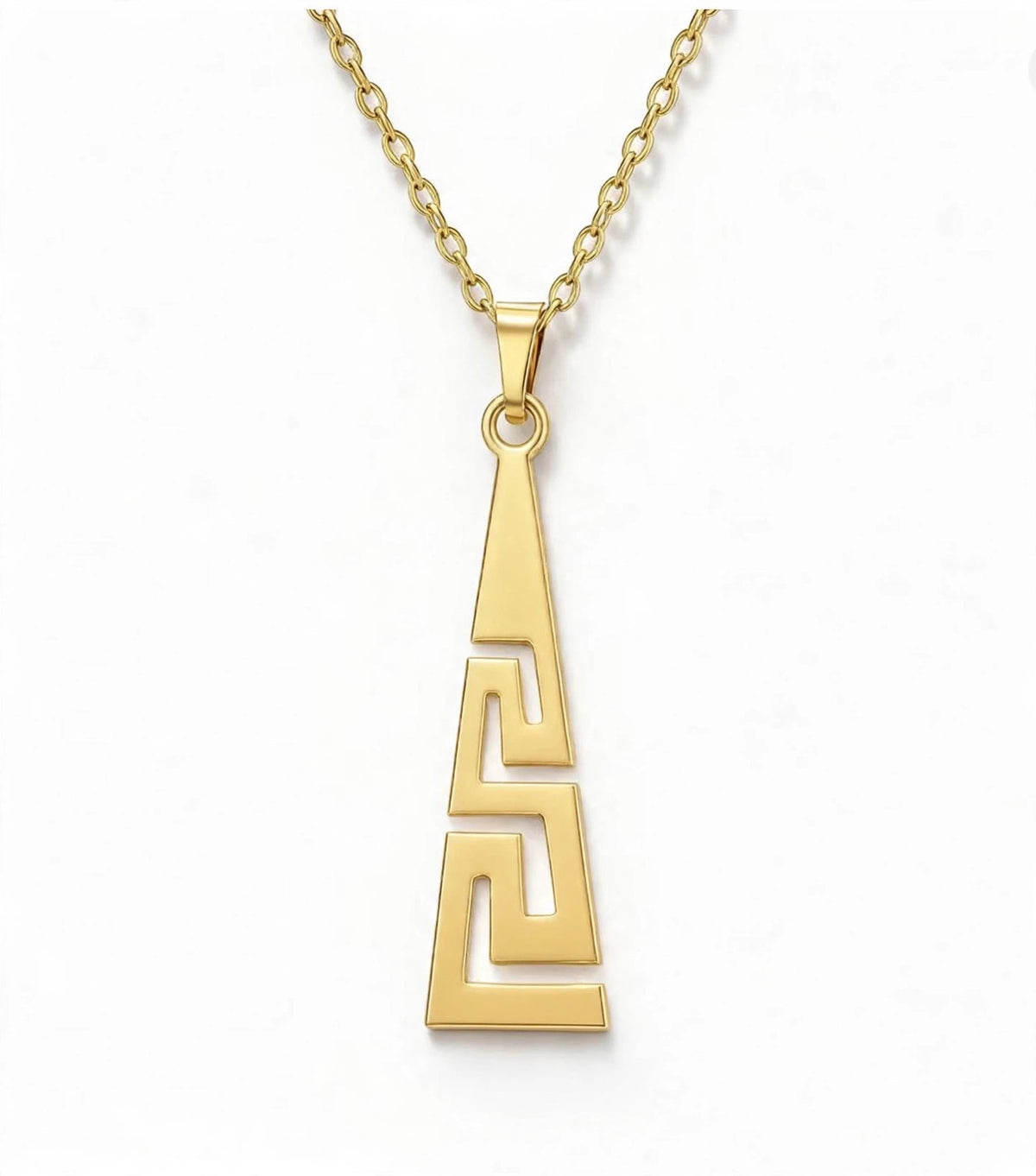 Helena & Aion - Ketten für Sie und Ihn - im Meander - "Versace" Look-Edelstahl