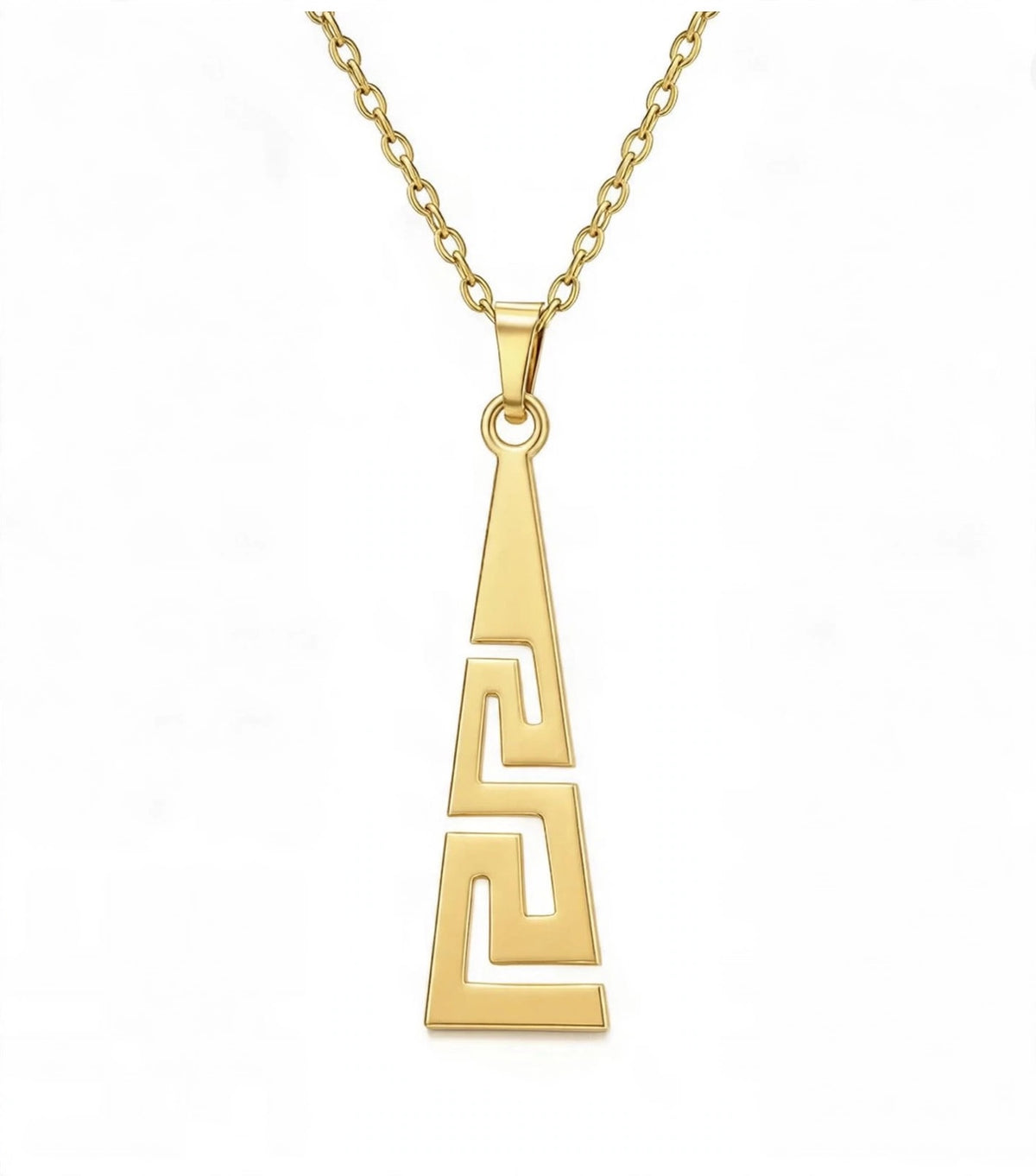 Helena & Aion - Ketten für Sie und Ihn - im Meander - "Versace" Look-Edelstahl