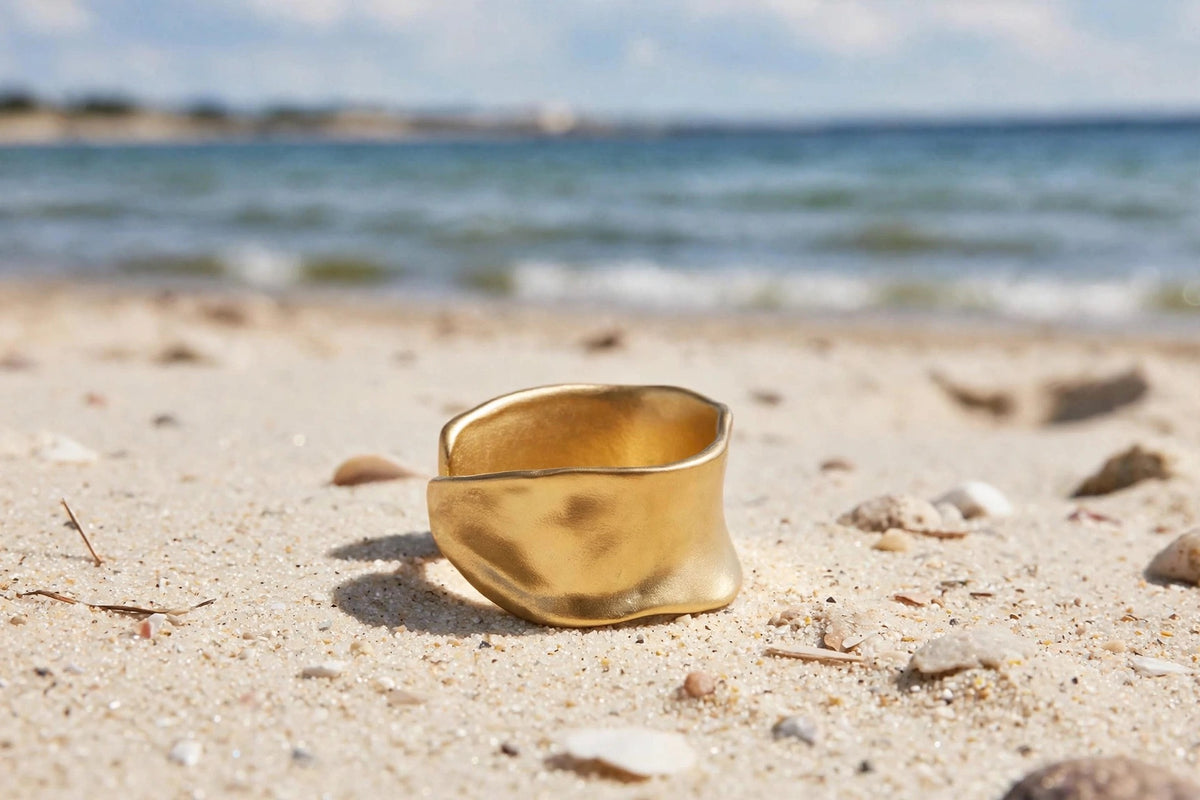 Lilli Wave - 925 Sterling Silber in welliger Form,  Ästhetischer Ring für Damen - Lilli-G