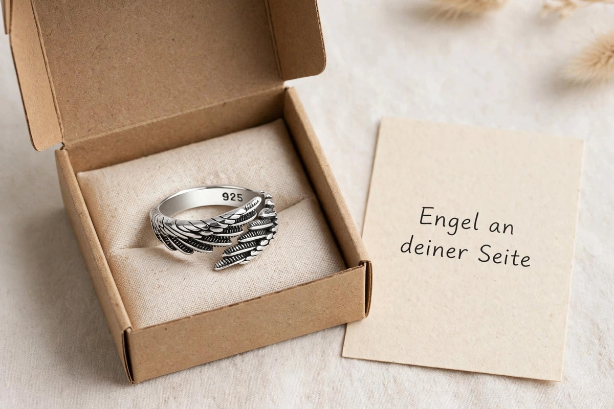 Angel Wings- Luxus-Schmuck aus 925er-Sterlingsilber - Flügelring - Lilli-G