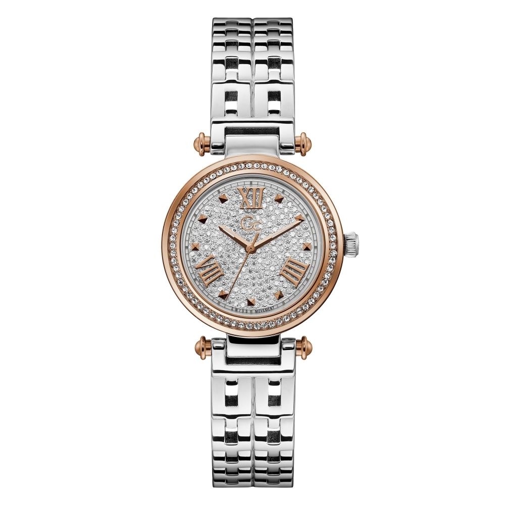 Silver Stainless Steel Dress Watch, Damenuhr GC