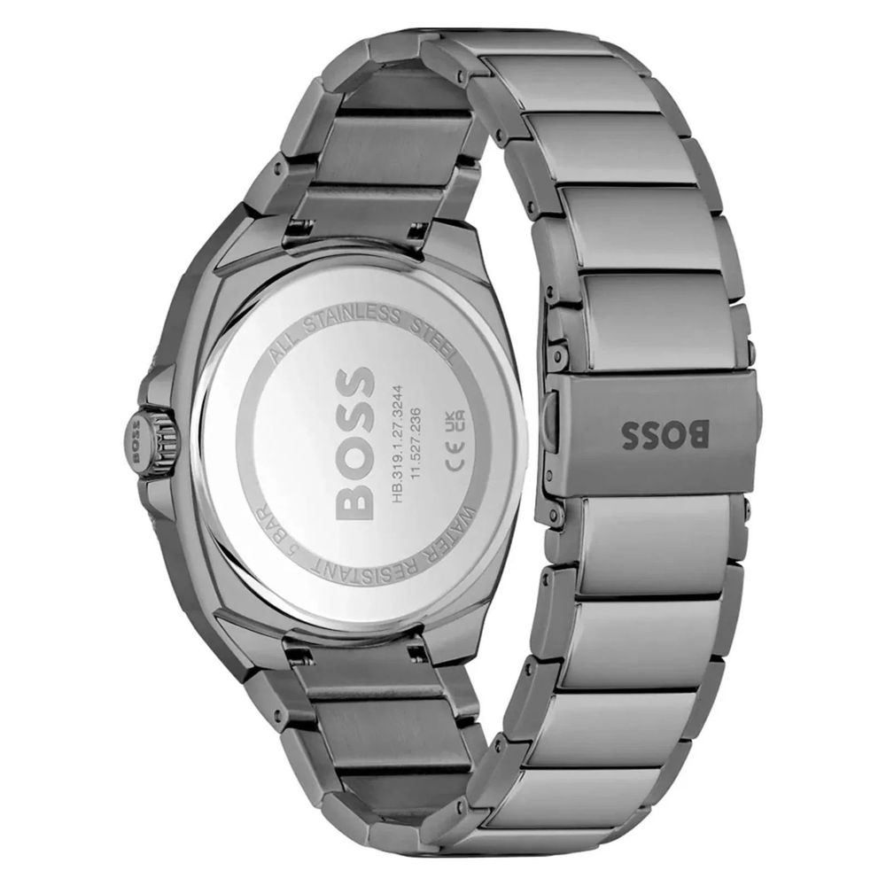 Gray Stainless Steel Dress Watch, Hugo Boss Herrenuhren
