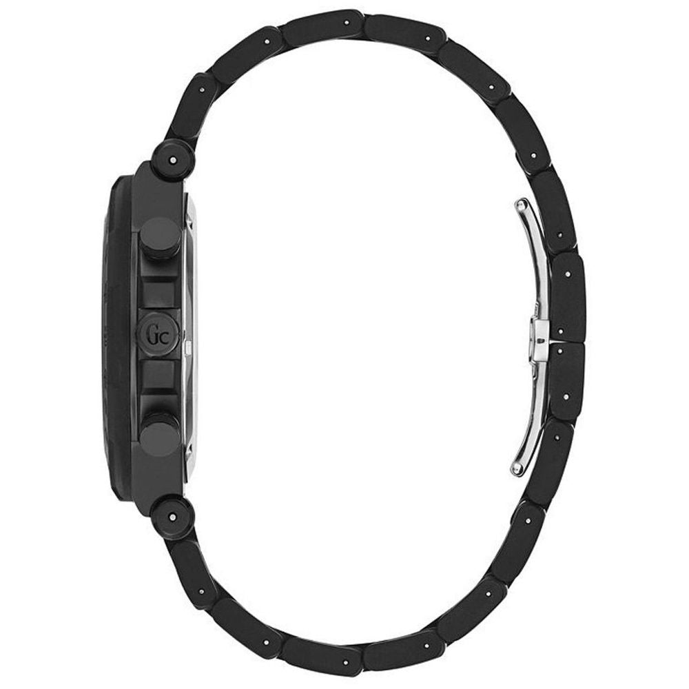 Black Stainless Steel Dress Watch, Herrenuhr GC