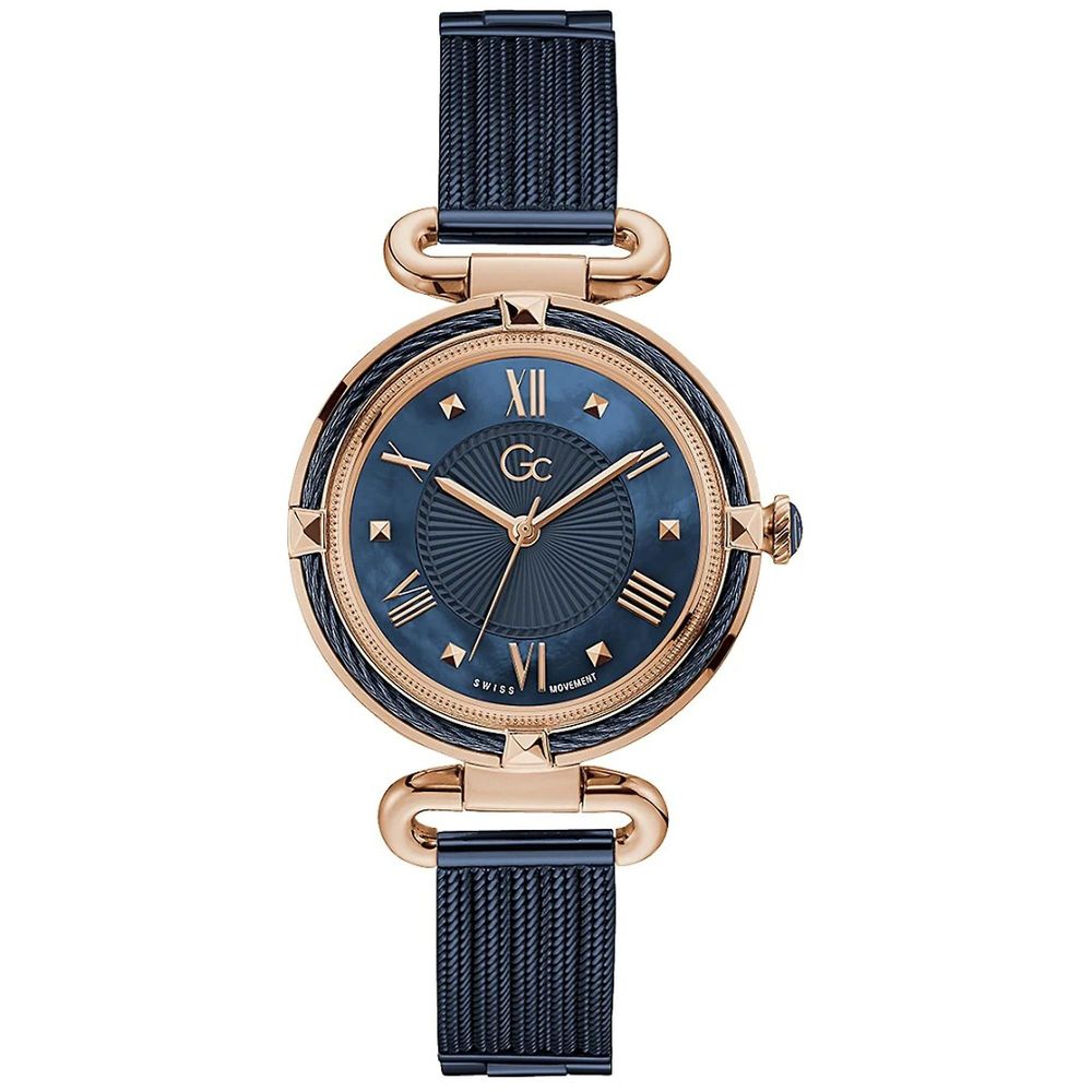Blue Stainless Steel Dress Watch, Damenuhr GC
