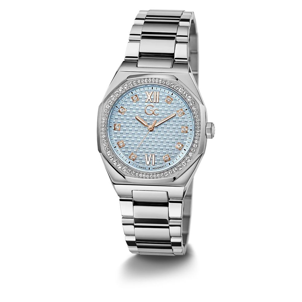 Gray Stainless Steel Dress Watch, Damenuhr GC