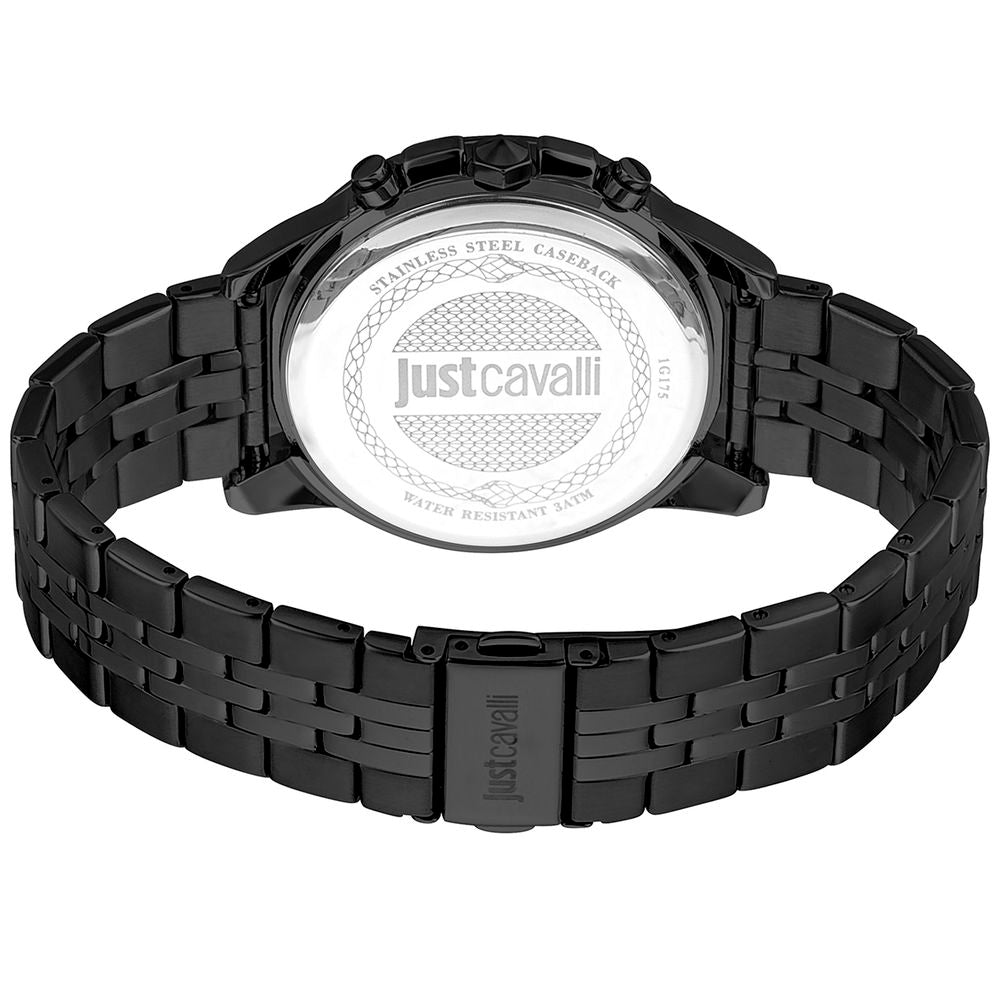 Black Stainless Steel Bracelet Watch, Just Cavalli Herrenuhruhr