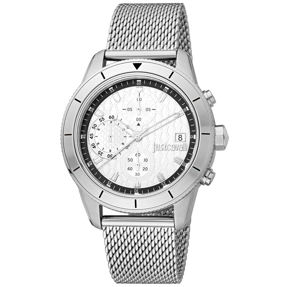 Gray Stainless Steel Bracelet Watch, Just Cavalli Herrenuhruhr