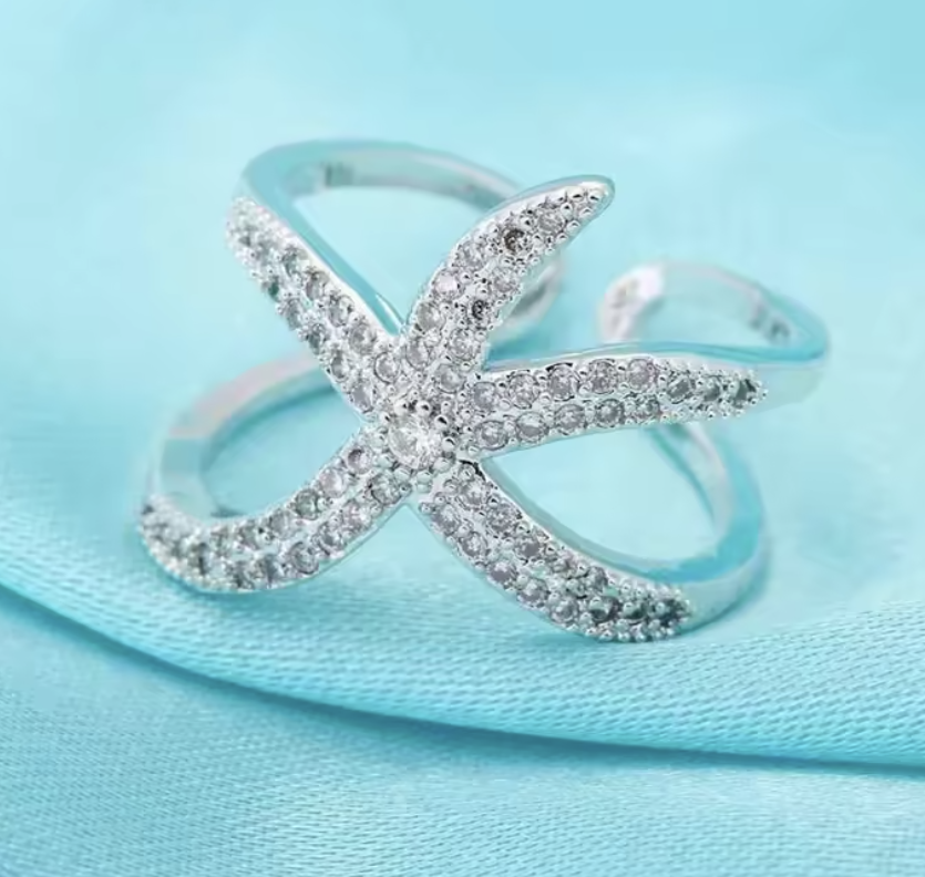 Criss-Cross- Silber  Ring , 925 Sterling Silber Gewebte Netzwerk-Ring