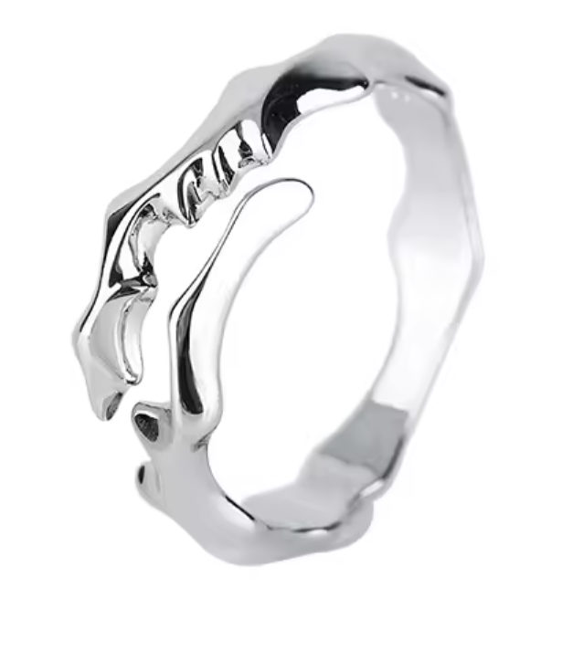 La Fantasia , 925 Sterling Silber Natürliches Ornament,  Ästhetischer Ring für Damen - Lilli-G