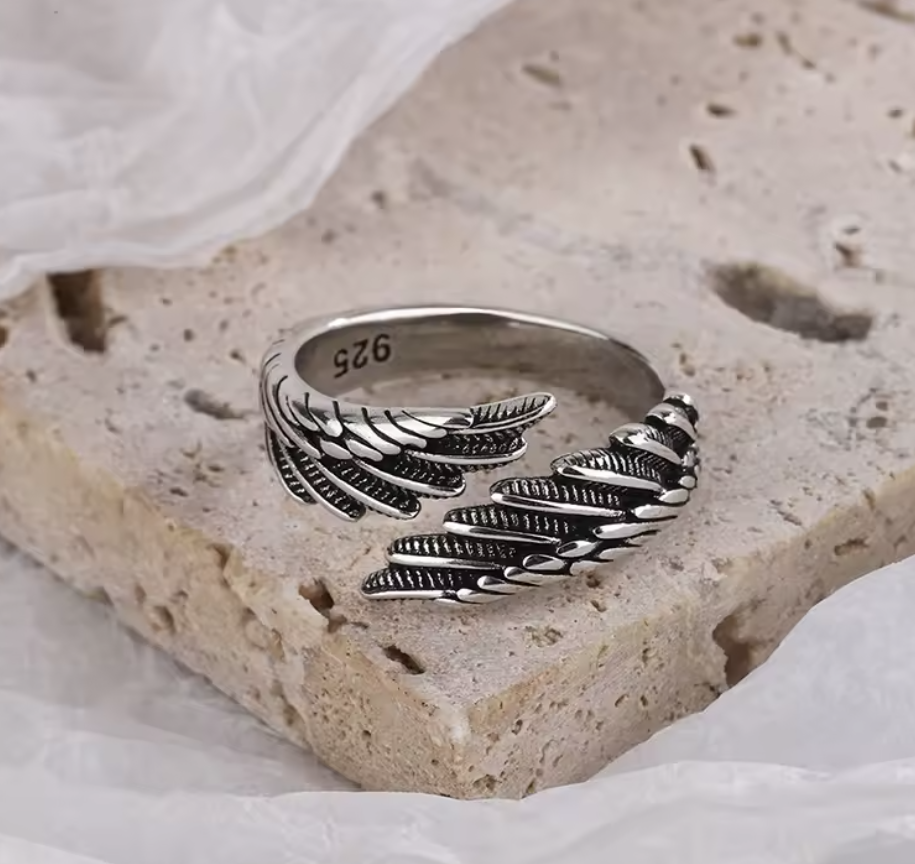 Aegle Wings- Luxus-Schmuck aus 925er-Sterlingsilber - Flügelring - Lilli-G