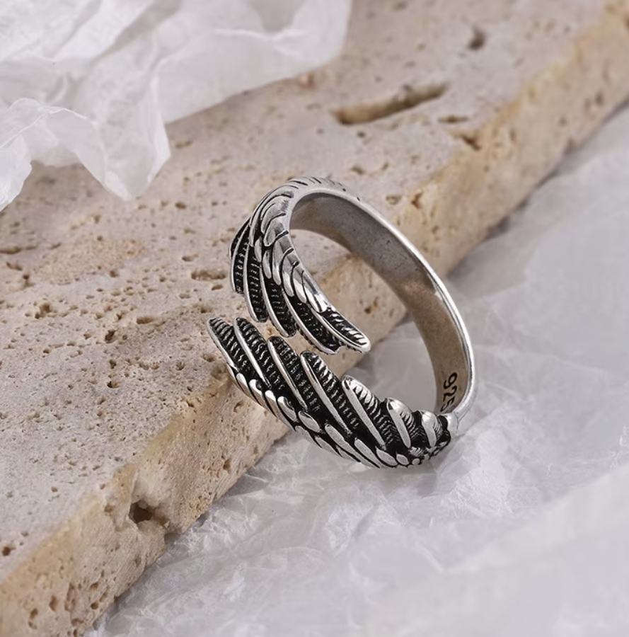 Aegle Wings- Luxus-Schmuck aus 925er-Sterlingsilber - Flügelring - Lilli-G