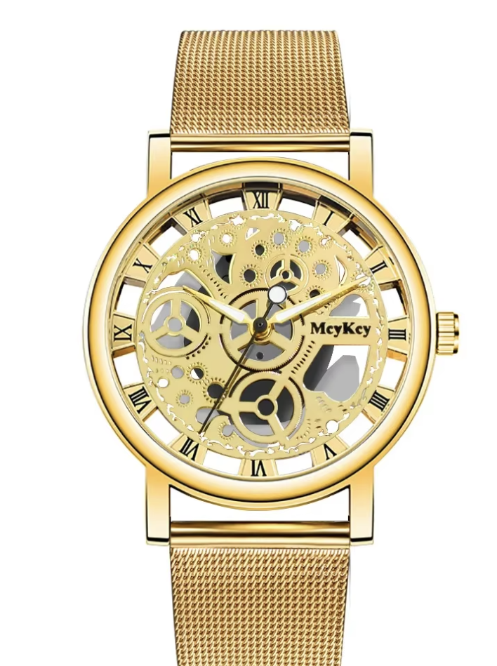 Skeleton Faux Mechanische Uhr im  Metalldesign,  3 Varianten,