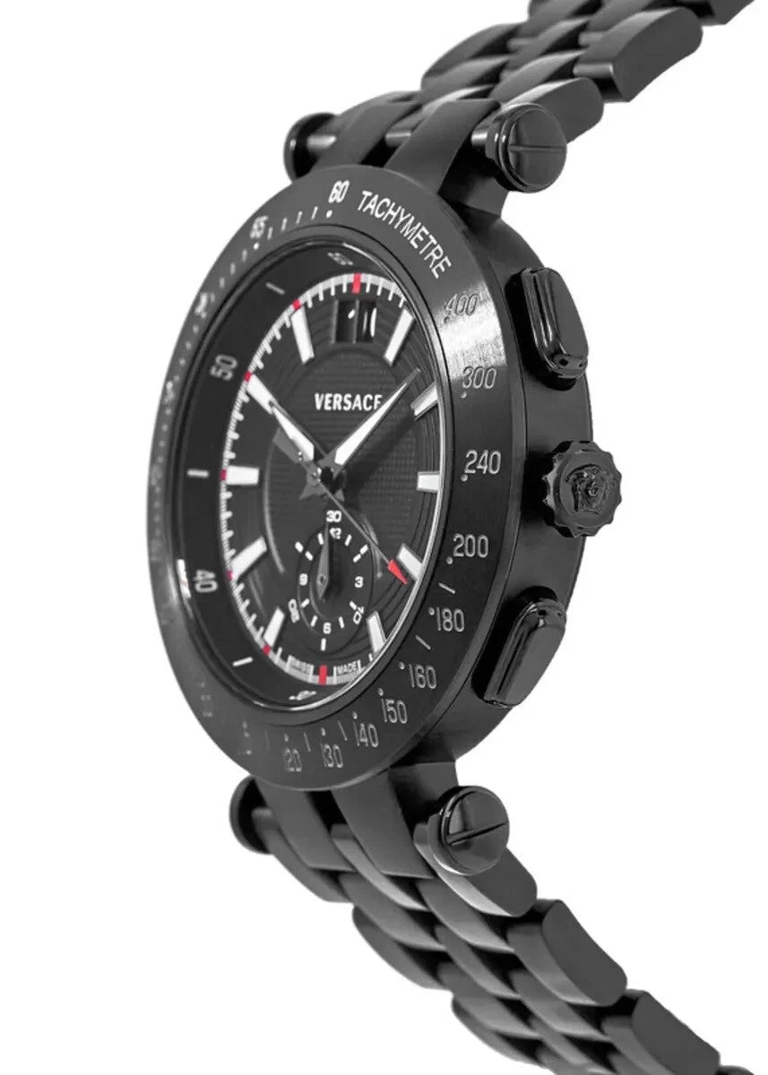 Versace HerrenArmbanduhr Analog Quarz Edelstahl VAH040016, Herrenuhr