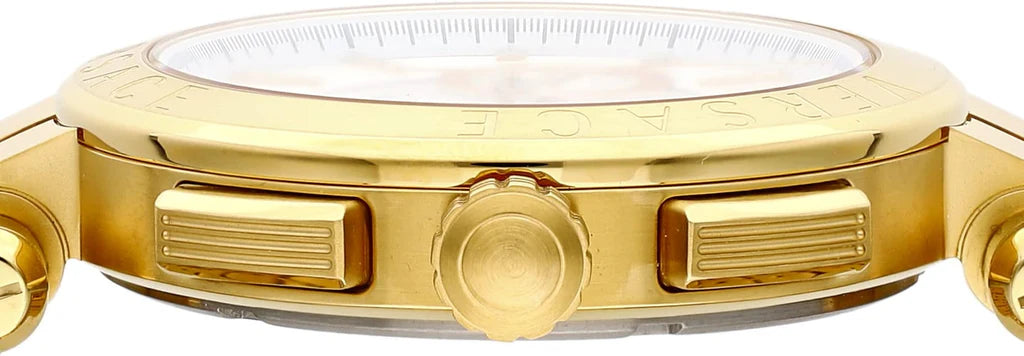 Versace Aion Chronograph Weißes Zifferblatt Metallarmband für Herren – VBR060017