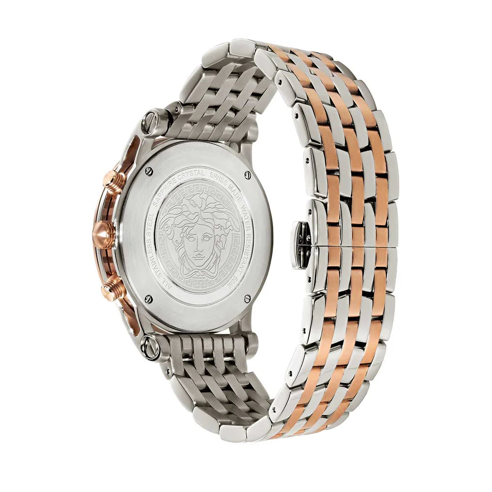 Versace Sport Tech Chronograph während des Wählers zweifarbiger Stahlarmbanduhr für Männer – VELT00319