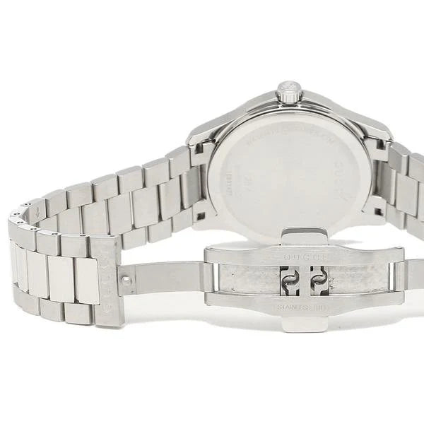 Gucci G Zeitloses Schwarzes Zifferblatt Silber Metallarmband, Herrenuhr – YA126460
