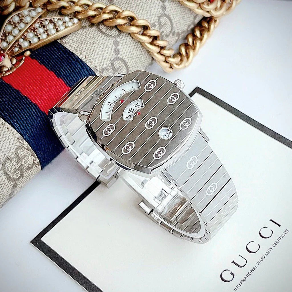 Gucci Grip Quartz Uhr 38mm - YA157410, Unisex