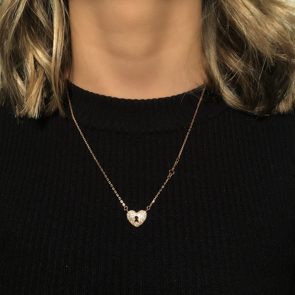 Key Heart Rose,  Halskette,  Kette Celine Nöex