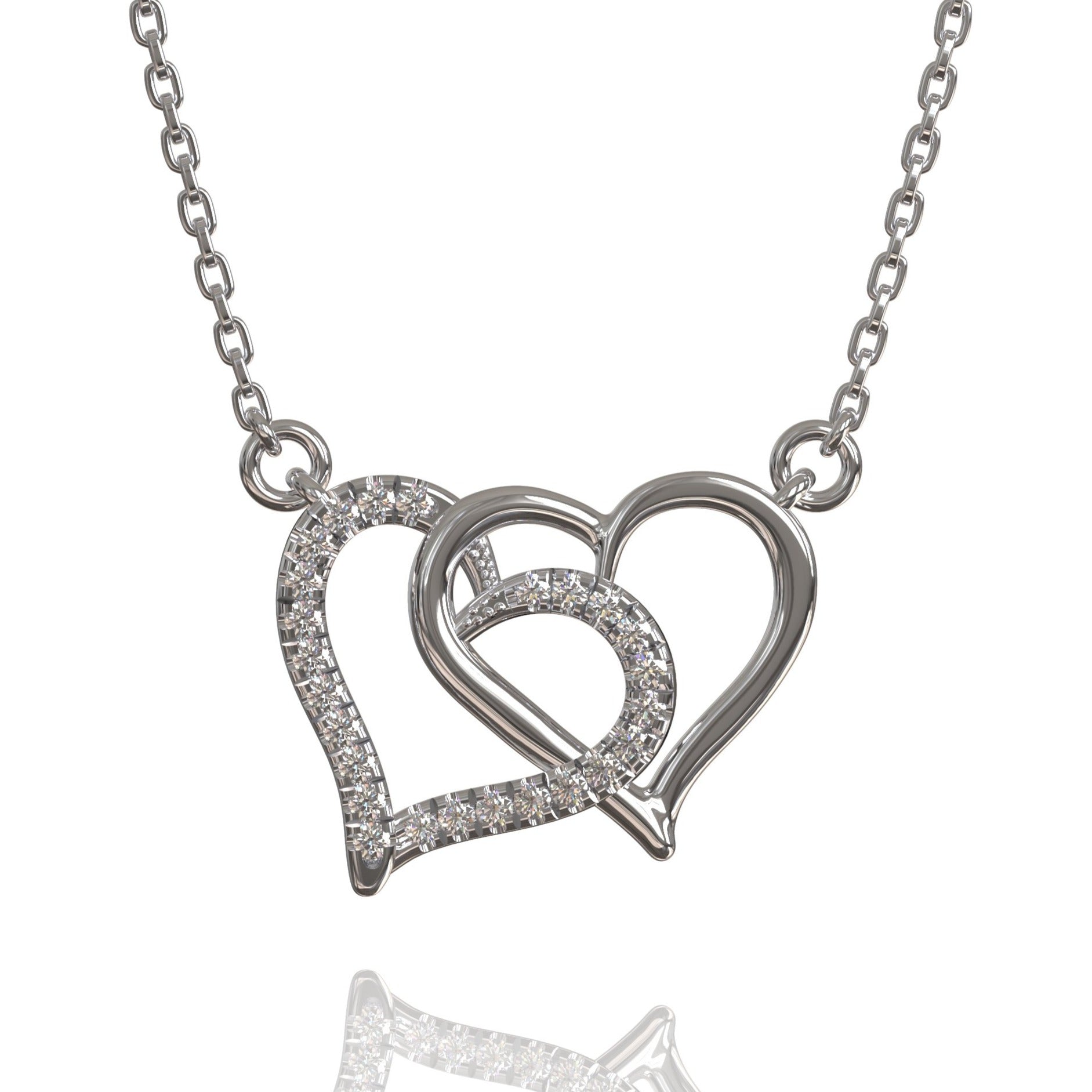 Double Heart Silver - Halskette,  Kette Celine Nöex