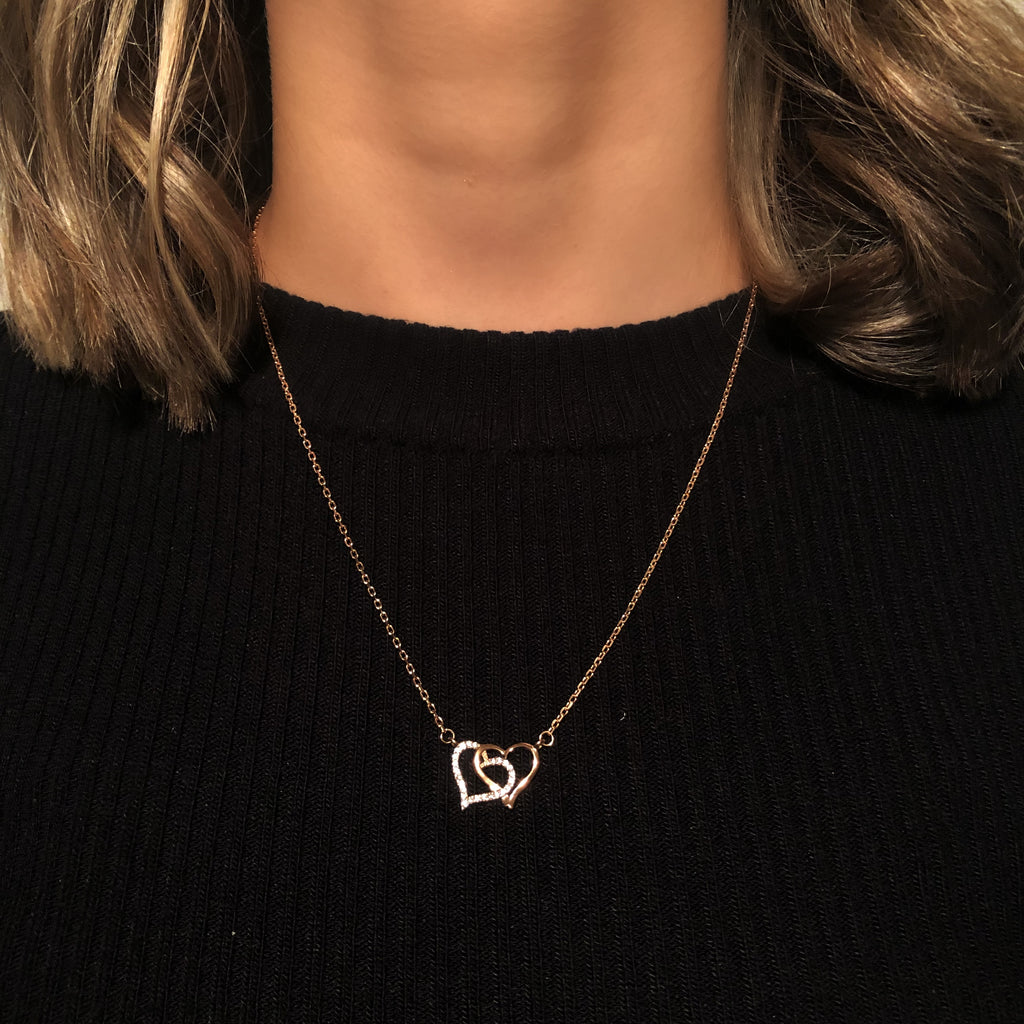 Double Heart Rose - Halskette,  Kette Celine Nöex