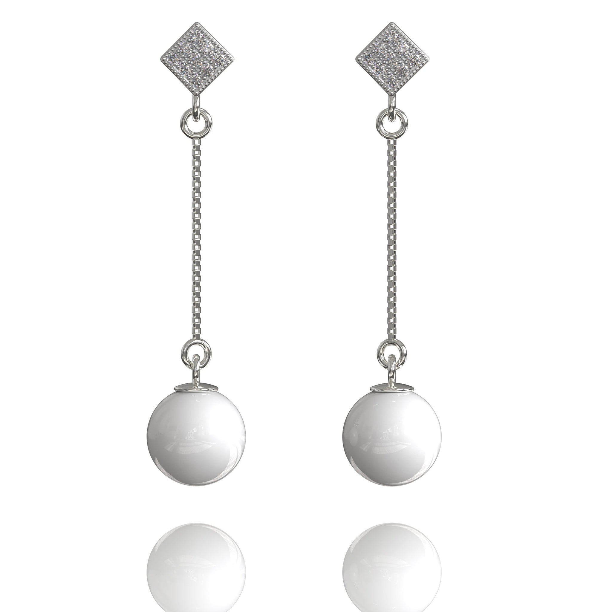 Janette Clear CZ,  Celine Noex, Ohrringe