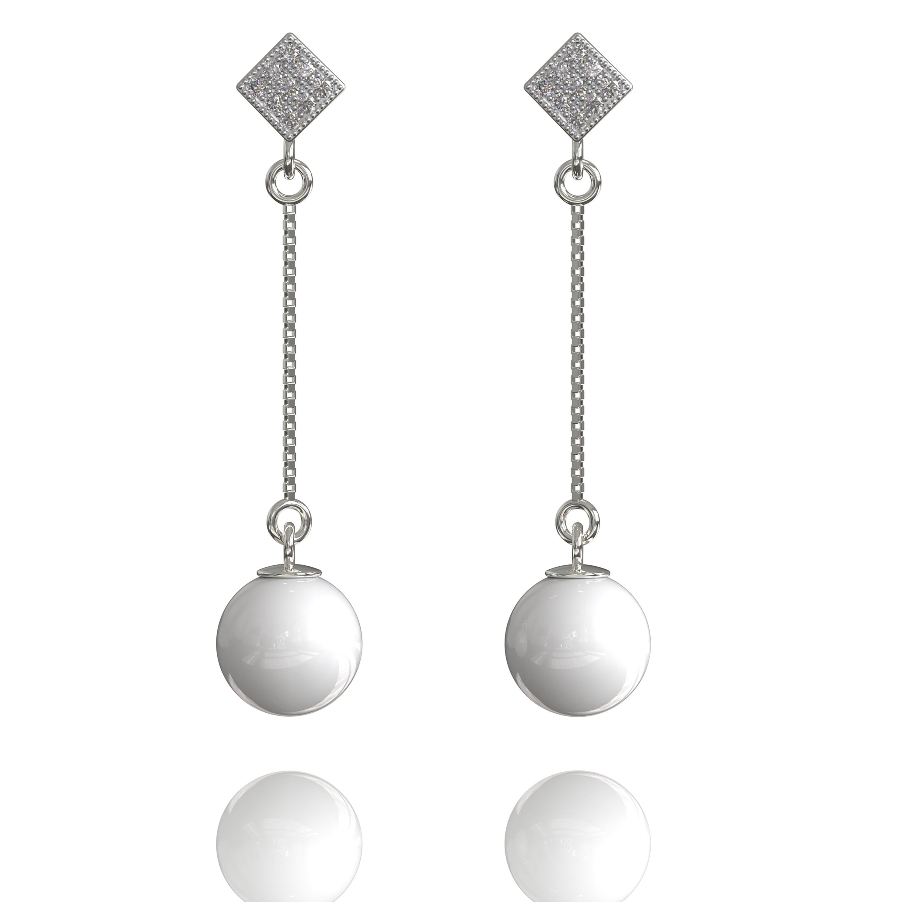 Janette Clear CZ,  Celine Noex, Ohrringe