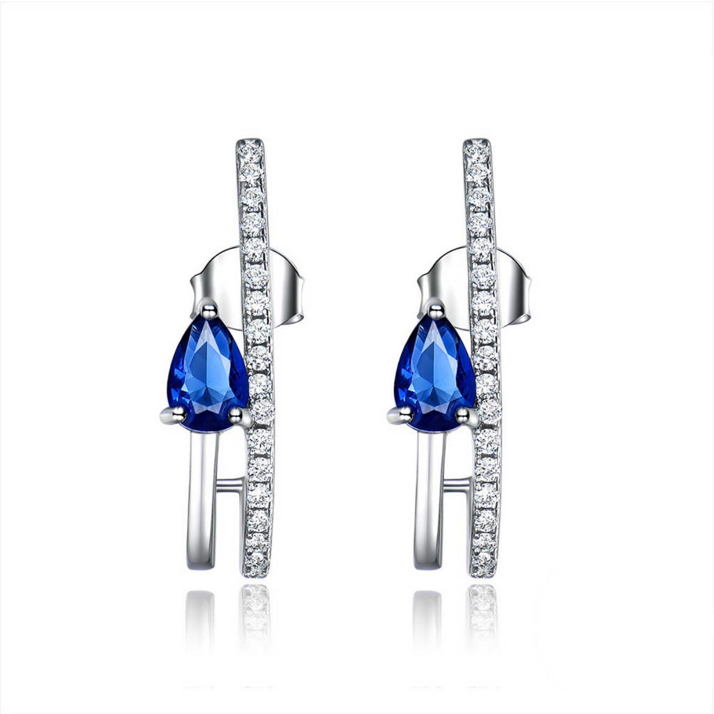 Blue Drop Sapphire,  Celine Noex, Ohrringe