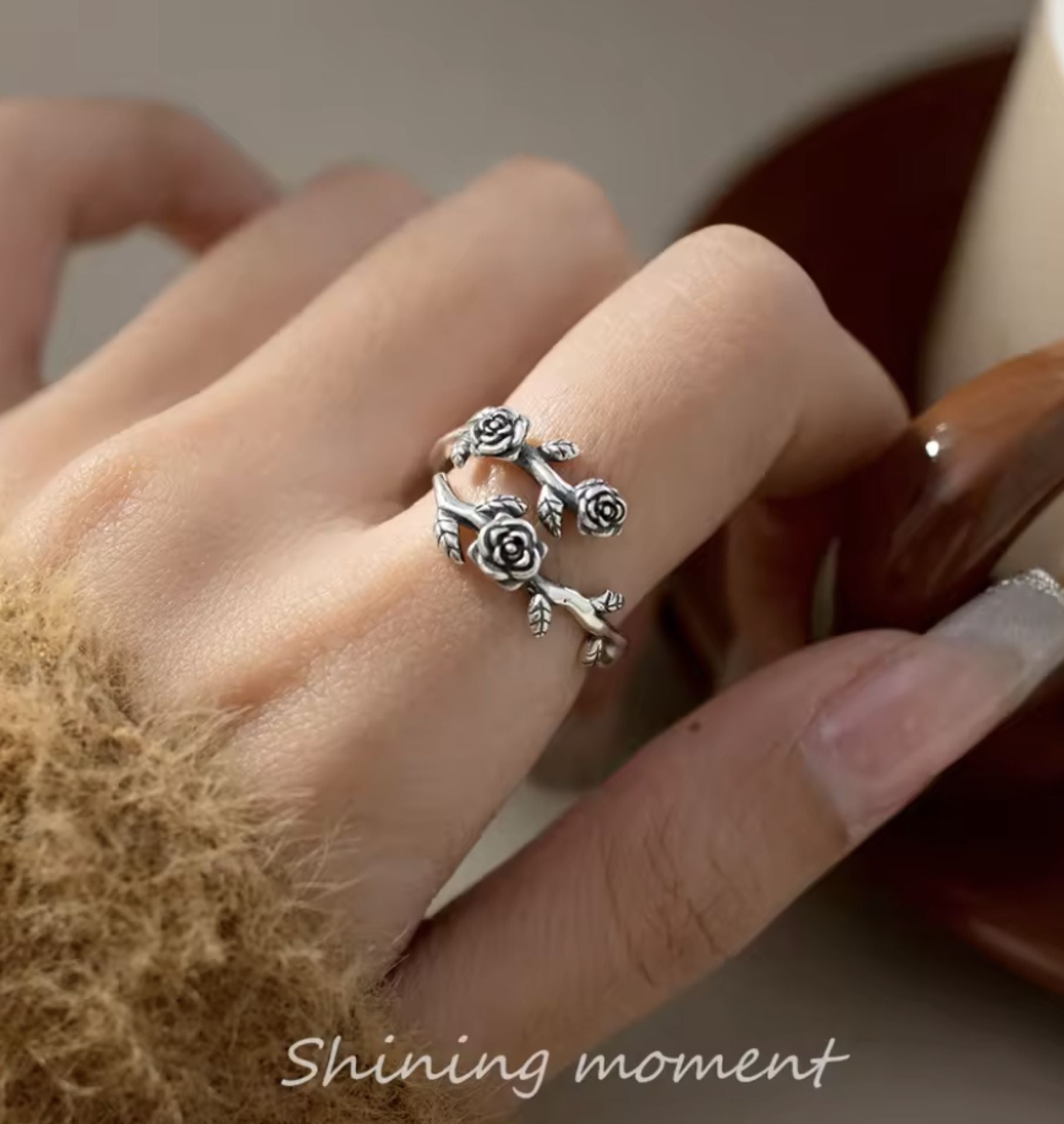 Lilli Rose - Luxus-Schmuck aus 925er-Sterlingsilber - Rosenzweig - Lilli-G