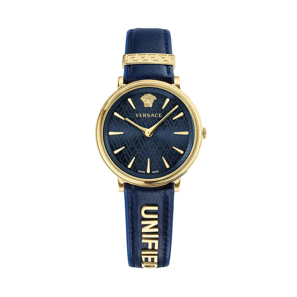 Versace VBP030017 V Circle Blue Dial, Damenuhr VBP030017