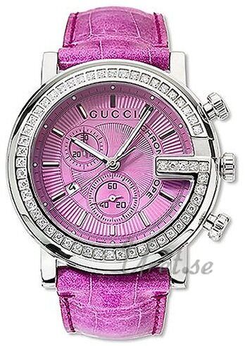Gucci UNISEX YA101313 aus rosafarbenem Leder - etwas ganz besonderes!, Damenuhr, Herrenuhr