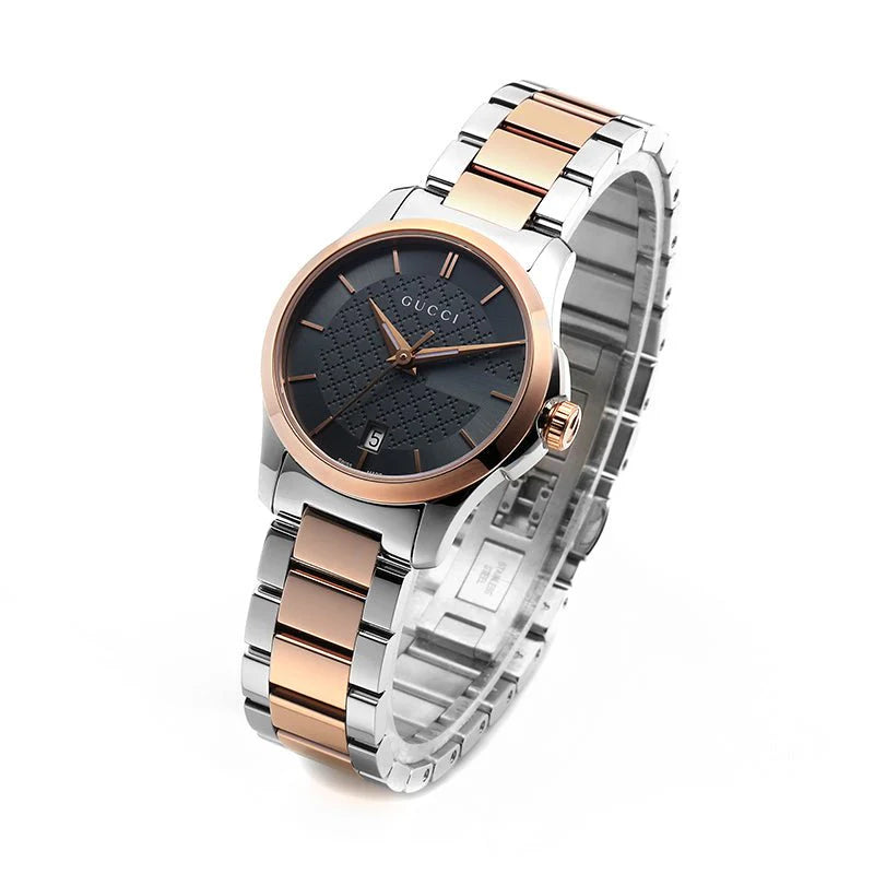 GUCCI G-TIMELESS ya126527 DAMENUHR, Metallarmband mit