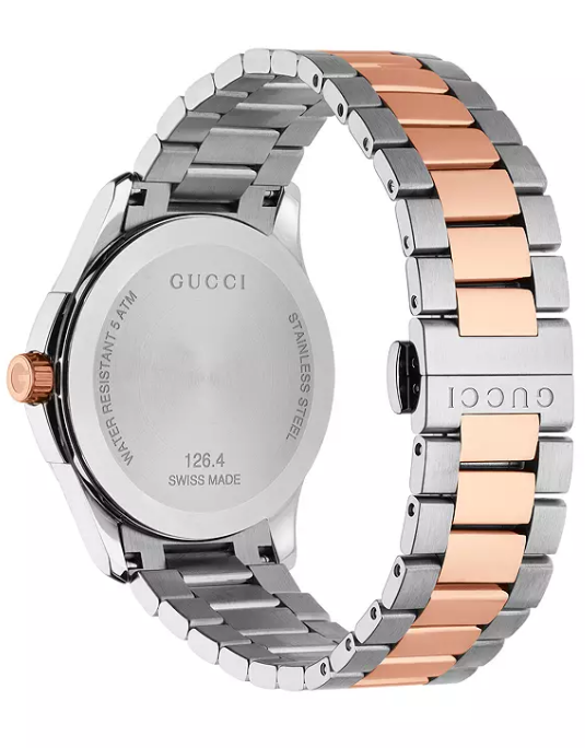 GUCCI G-TIMELESS ya126527 DAMENUHR, Metallarmband mit